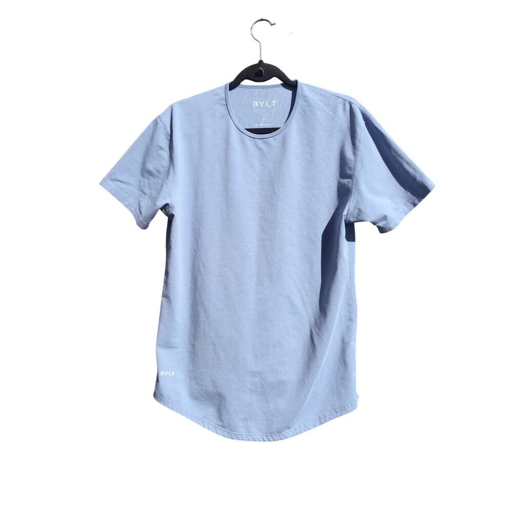 BYLT‎ Mens T-shirt Top Blue Athleisure Gym Workout Run Runner Outdoor Basic M